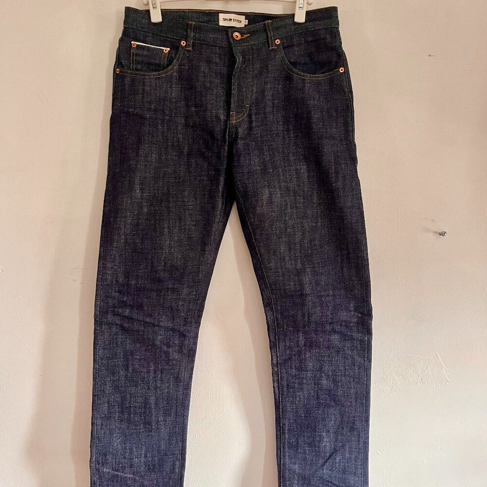Taylor Stitch Democratic Straight Jeans in Rigid Organic Selvedge